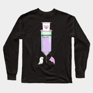 Shot of the Heart Breaker, a Yami Kawaii Design Long Sleeve T-Shirt